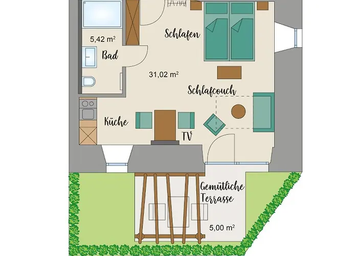 2 Mit Terrasse